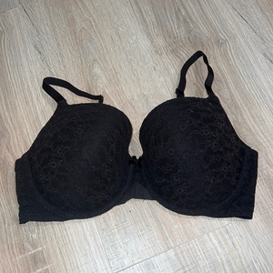 Victoria’s Secret black lacy Demi bra